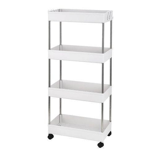 Storage Cart 4-Tier Slide Out Rolling Utility Cart Storage Organizer Shelf Rack Storage Cart 4-Tier Slide Out Rolling Utility Cart Storage Organizer Shelf Rack